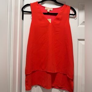 Michael Kors Vivid pink Layered Blouse